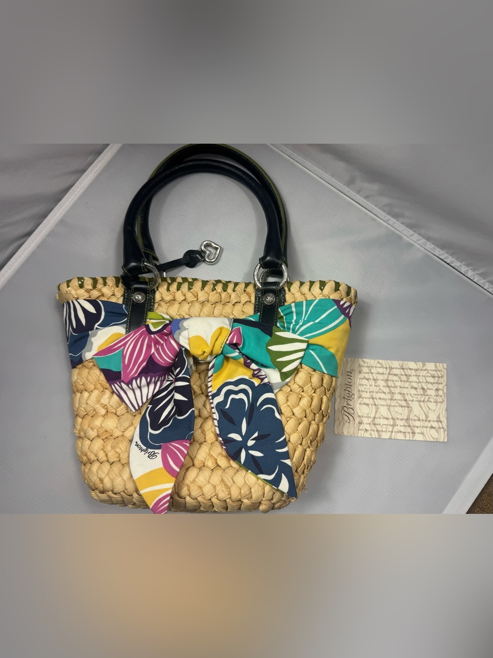 Brighton straw raffia bag
